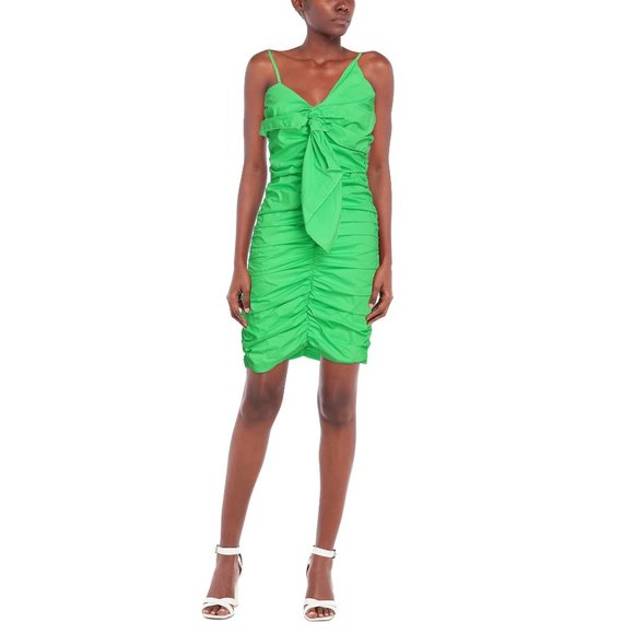 HAVEONE Elegant Italian Cotton Pencil Dress, Sz Small, in Green Color - Picture 2 of 4